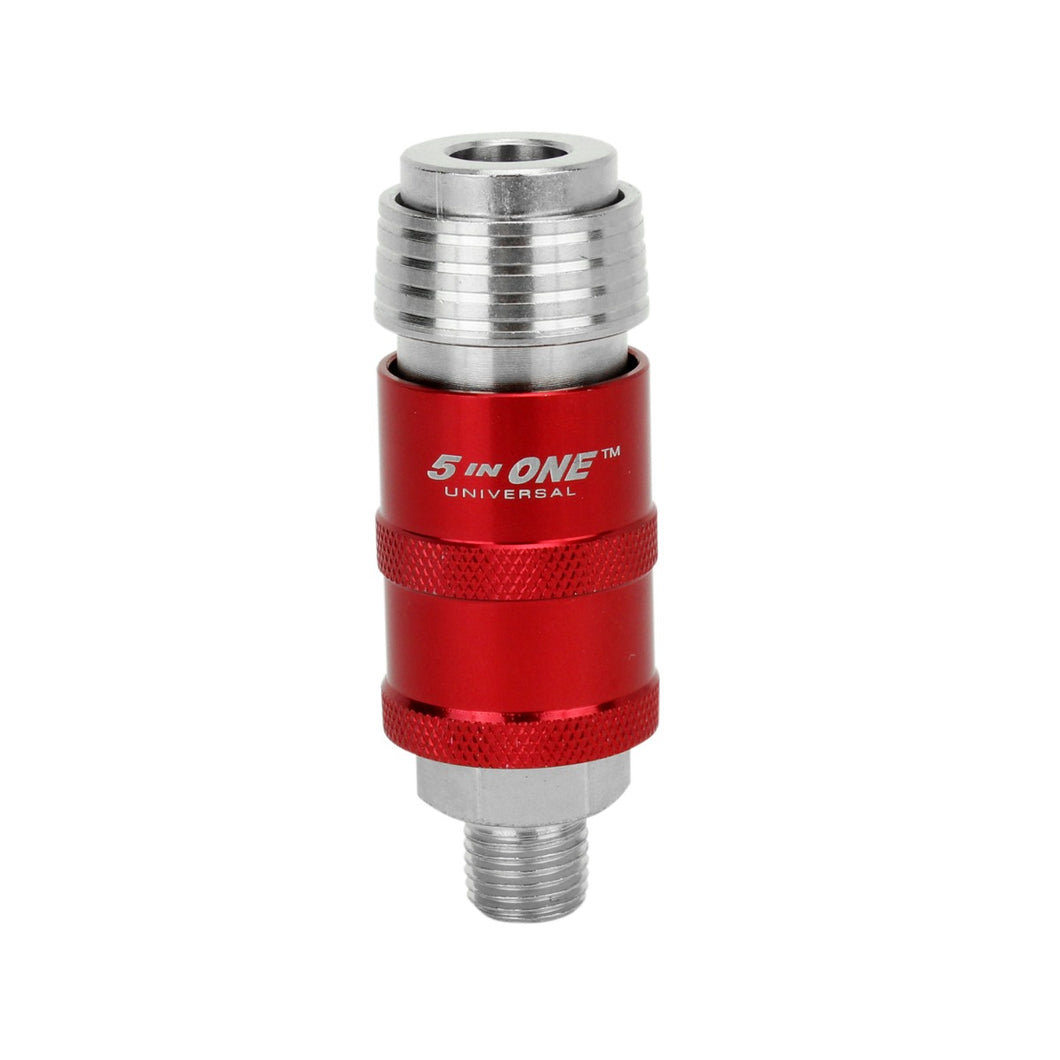 Milton 5 In ONE™ S-1751 Universal Safety Exhaust Quick-Connect Industrial Coupler, 1/4