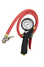 Load image into Gallery viewer, Milton 573A Pro Analog Pistol Grip Inflator Gauge - 36&quot; Hose and Ball Chuck w/Clip - 230 PSI
