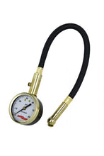 Load image into Gallery viewer, Accu-Gage by Milton Dial Tire Pressure Gauge with Swivel Angle Air Chuck and 11 in. Braided Hose - ANSI Certified for Motorcycle/Car/Truck Tires (0-60 PSI)
