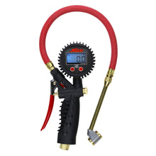 Load image into Gallery viewer, Milton S-578D Pro Digital Pistol Grip Inflator Gauge - Large Bore Dual Chuck and 15&quot; Hose - 255 PSI
